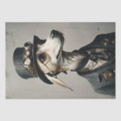 William - Dapper Dog mit - Decoupage - Seidenpapier (Vorderseite)