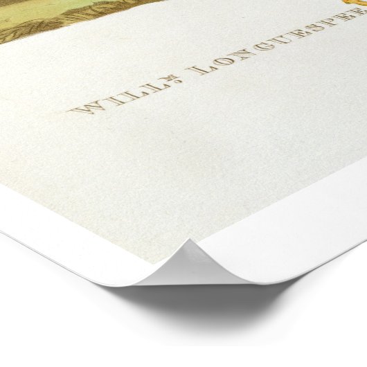 William de Longuespee, 3rd Earl of Salisbury (d.12 Poster (Ecke)