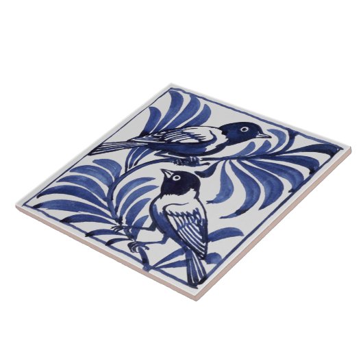 William De Morgan Birds Fliese (Seite)