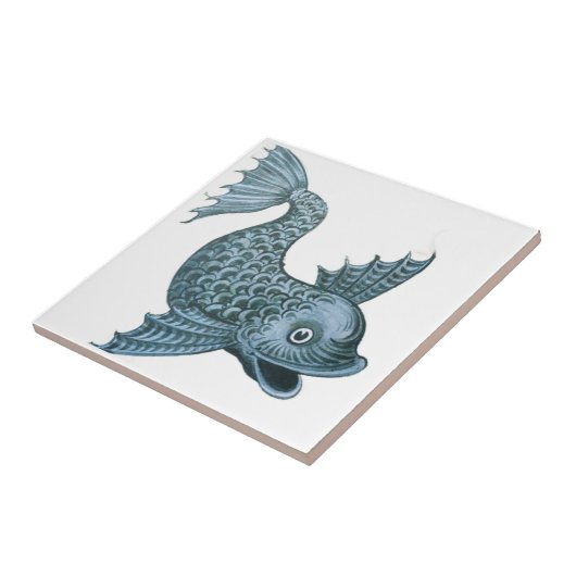 William * De Morgan Fantastic Fish | Fliese (Seite)