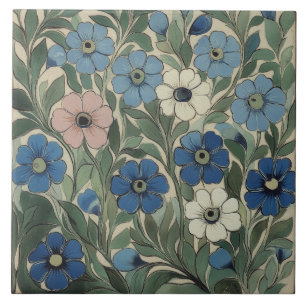 William De Morgan Flowers Fliese
