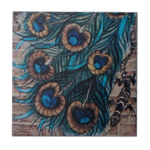 William De Morgan - Peacock - Titel 3 von 3 Fliese