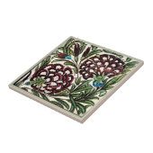 William * De Morgan Purple Flowers Grüne Blätter Fliese (Seite)