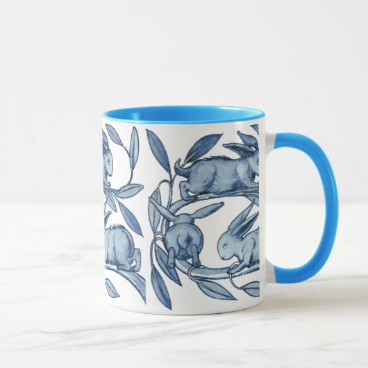 William De Morgan Rabbits Tasse (Rechts)