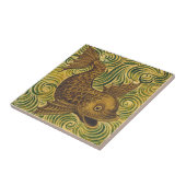 William De Morgan Repro Dolphin Tile (Gesichter re Fliese (Seite)