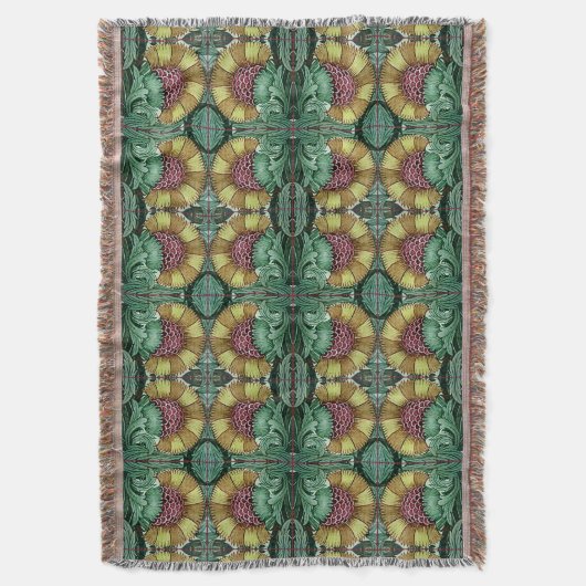 William De Morgan Viktorianisch Textiles Decke (Vorderseite Vertikal)