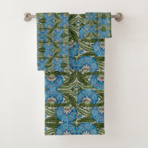 William De Morgan Vintag Blume Motifs Blue