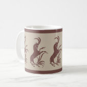 William De Morgans Antelope-Kaffee-Tasse Kaffeetasse (Vorderseite Links)