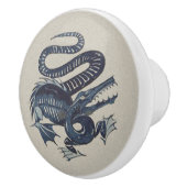 William De Morgans "Croco-Duck"-Keramik Knob Keramikknauf (Rechts)