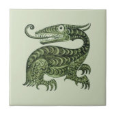 William De Morgan's Jabberwock Fliese (Vorderseite)