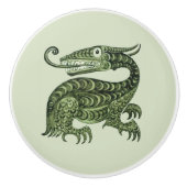 William De Morgan's Jabberwock Keramik Knob Keramikknauf (Vorderseite)