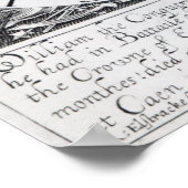 William der Eroberer, 1618 Poster (Ecke)