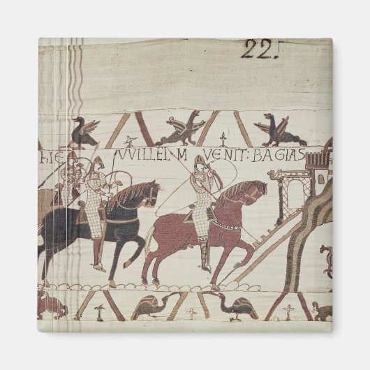 William der Eroberer kommt bei Bayeux an Magnet (Vorne)