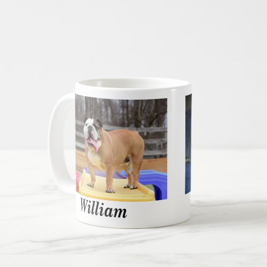 William die Bulldogge #2 Kaffeetasse (Vorderseite Links)