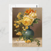 William Duffield: Marchal Niel-Rose Postkarte (Vorne/Hinten)