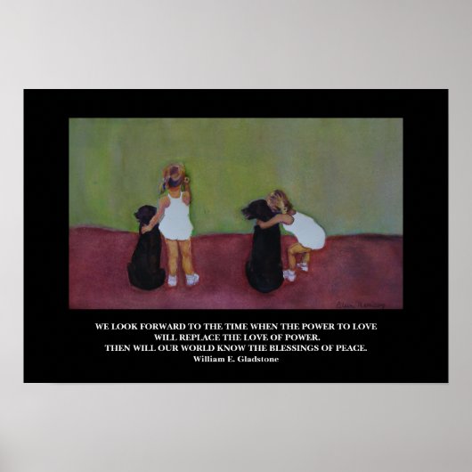 William E. Gladstone Zitat - Poster (Vorne)