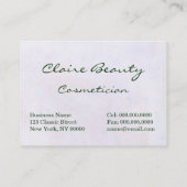 William Fulton Soare: Frau mit binokularem Visitenkarte (Rückseite)