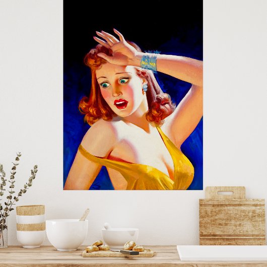 William Fulton Soare: Menace Pulp Cover Poster (Küche)