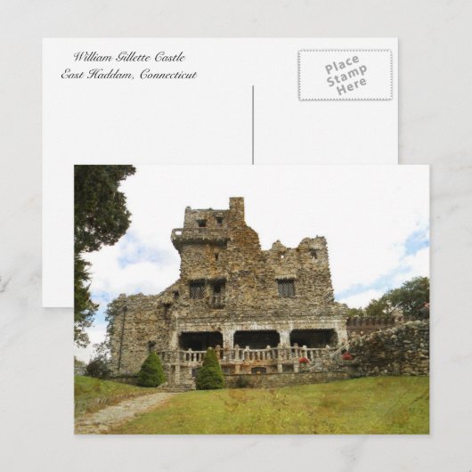 William Gillette Castle Postcard Postkarte (Vorne/Hinten)