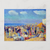 William Glackens Crowd am Meer Postkarte (Vorderseite)