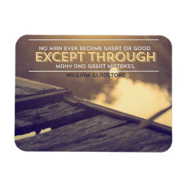 William Gladstone Inspiration Zitat "Fehler" Magnet