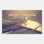 William Gladstone Inspiration Zitat "Fehler" Rechteckiger Aufkleber (Vorderseite)