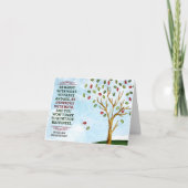 William Gladstone Inspiration Zitat "Glück" Dankeskarte (Vorderseite)