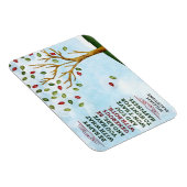 William Gladstone Inspiration Zitat "Glück" Magnet (Rechte Seite)