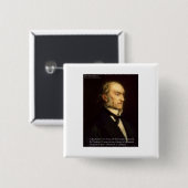 William Gladstone "Liberals & Conservative" Gesche Button (Vorne & Hinten)