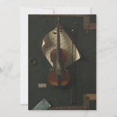 William Harnett Die alte Violine Einladung (Vorderseite)