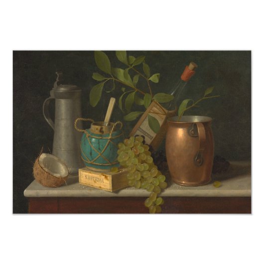 William Harnett - Just Dessert Fotodruck (Vorne)