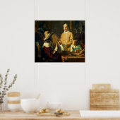 William Harvey demonstriert Charles I Poster (Küche)