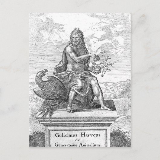 William Harvey's ' De Generatione Animalium' Postkarte (Vorderseite)