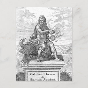 William Harvey's ' De Generatione Animalium' Postkarte