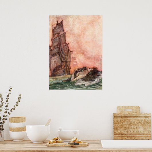 William Heath Robinson - Ein Song der Engländer Poster (Küche)