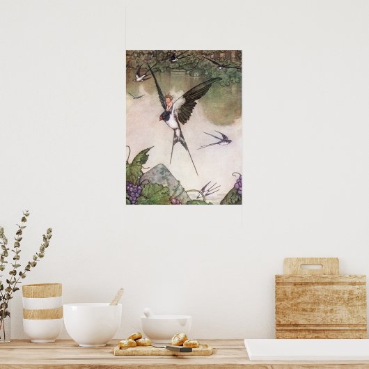 William Heath Robinson - Tommelise Poster (Küche)