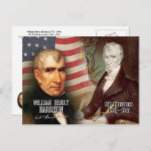 William Henry Harrison - 9. Präsident der USA Postkarte (Vorne/Hinten)