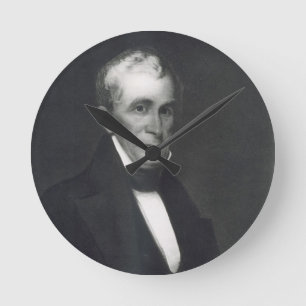 William Henry Harrison, 9. Präsident vereinigen Runde Wanduhr
