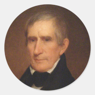William Henry Harrison 9 Runder Aufkleber