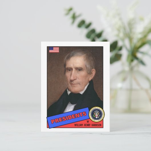 William Henry Harrison Baseball Card Postkarte (Stehend Vorderseite)
