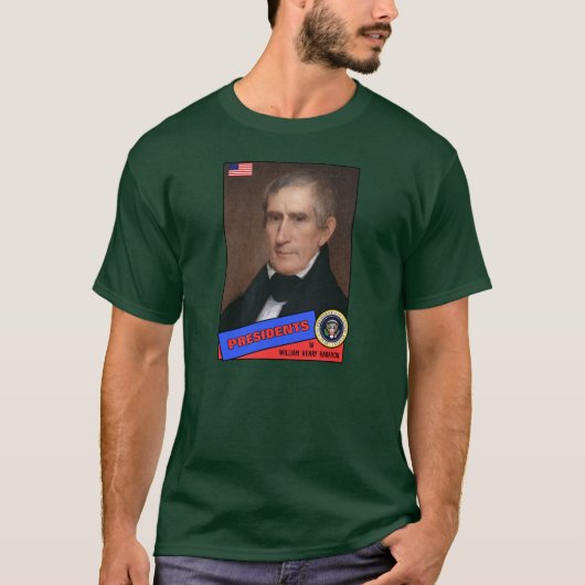 William Henry Harrison Baseball Card T-Shirt (Vorderseite)