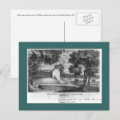 William Henry Harrison Grab, North Bend, Ohio Postkarte (Vorne/Hinten)