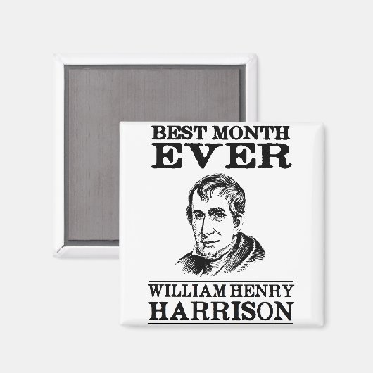 William Henry Harrison Magnet (Vorderseite/Rückseite)