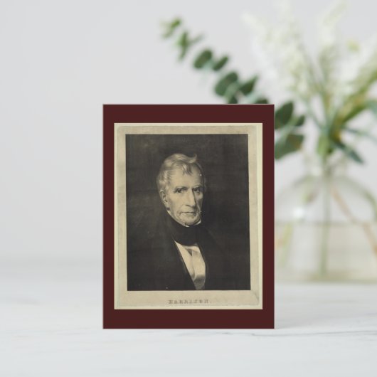 William Henry Harrison, Neunter Präsident Postcard Postkarte (Stehend Vorderseite)