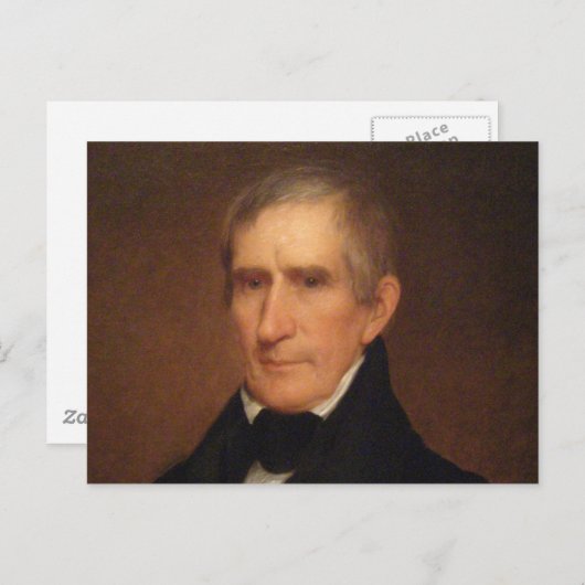 William Henry Harrison Postkarte (Vorne/Hinten)