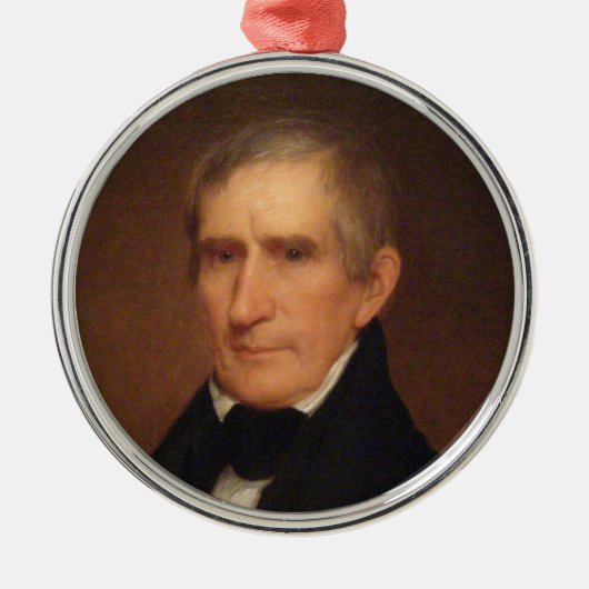William Henry Harrison Silbernes Ornament (Vorne)
