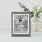 William Henry Harrison Statut, Vintages Foto Postkarte (Stehend Vorderseite)