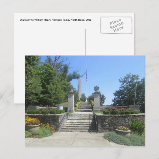 William Henry Harrison Tomb Postkarte (Vorne/Hinten)