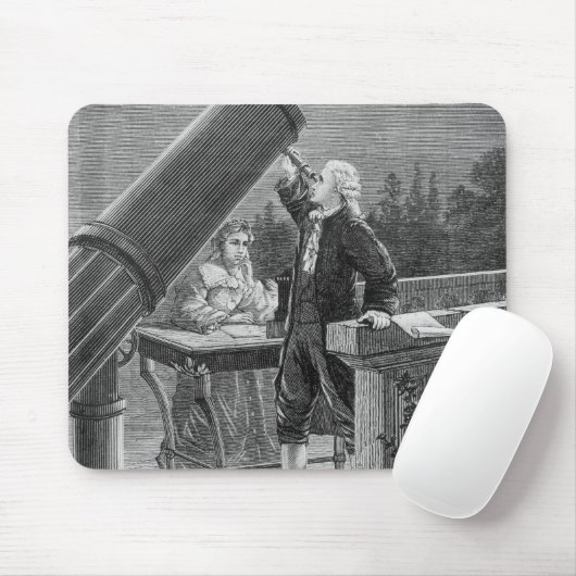 William Herschel entdeckt den Planeten Uranus Mousepad (Mit Mouse)