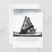 William Herschels Vierzigfußfernrohr Postkarte (Vorne/Hinten)